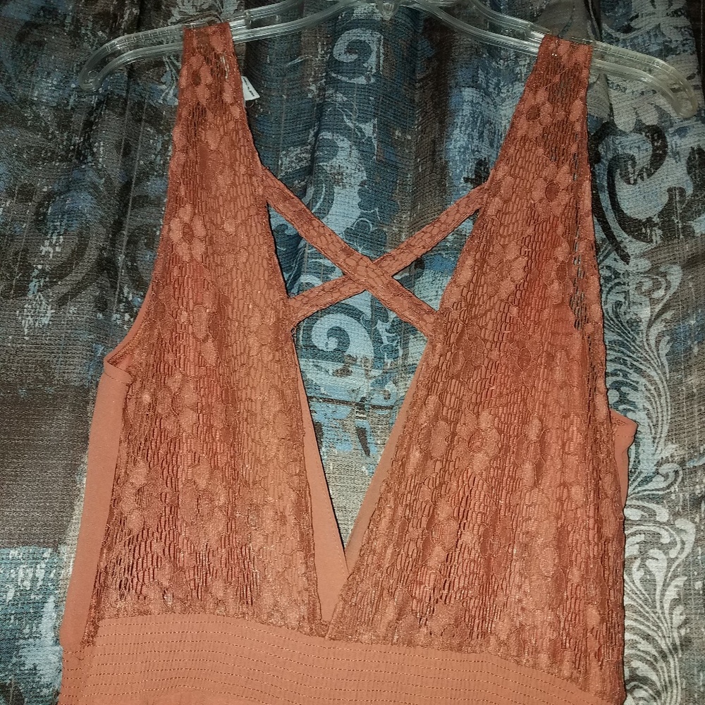 NWT, Very J, Pumpkin Orange Jumpsuit, Medium
